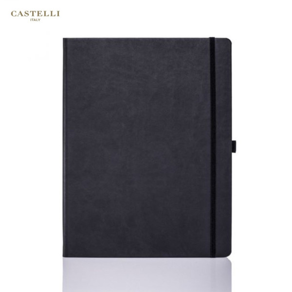Castelli® Ivory LARGE Geruit Hardcover Classic Notitieboek