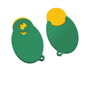geel, groen