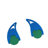 groen, blauw