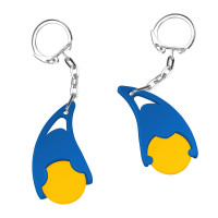 geel, blauw