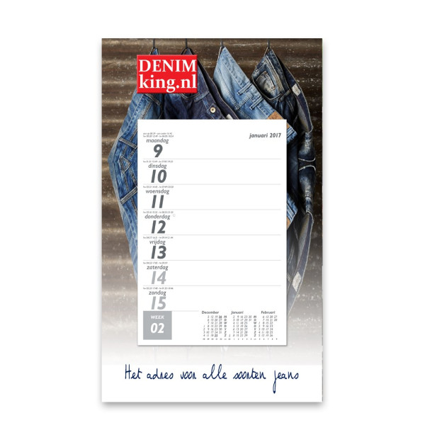 Weekblok Kalender Maandag 20x33 cm Full Colour