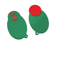 rood, groen