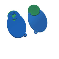 groen, blauw