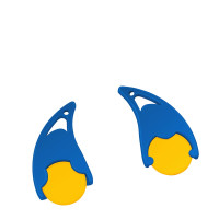 geel, blauw