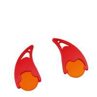 oranje, rood