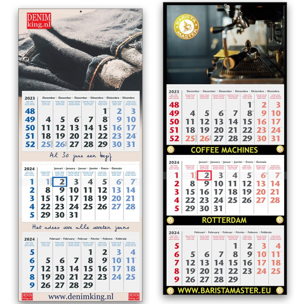 3-maands kalender de luxe extra